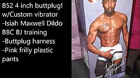 Sissy Prepares Self-Bondage with Buttplug and Dildo