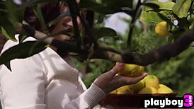 Perfect big ass teen model hayli sanders poses in hot skirt