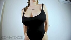 Living next to my step sister with huge natural tits