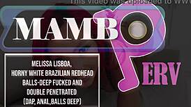 Melissa Lisboa feels horny as she's balls-deep fucked and double anal penetrated with monster cock