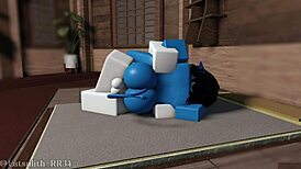 horny demon girl fucks follower in missionary and doggystyle