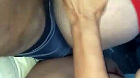 stepfather enjoys two sexy latina teens trying huge cock anal for first time