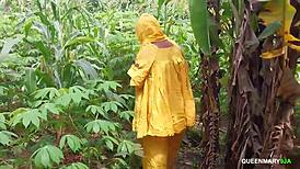 Lagos Landlady Fucked Hard While Inspecting Her Remote Farm