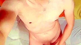 Masturbating with New Hat in USA Solo Session