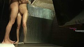 Hidden Camera Captures Cousin In Shower, Penetrated And Cummed On In Bathroom