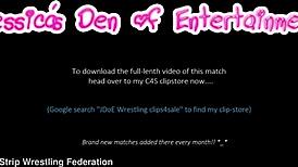 Bra And Panties Match Strip-Wrestling Match W Loser Gets Dildoed Diapered ~ Chrissy Morgan Vs The Queen Of Supreme Jess West March 2021