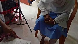 Bangladeshi Student18 Seduces Teacher in Tight Bedroom Play