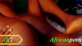 Ebony Woman Experiences Intense Encounter With A Well-Endowed Man Outdoors