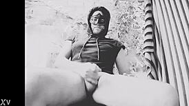 naked man gives himself a sensual handjob