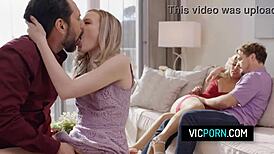 Scarlett Sage And Carlita Ray In Swingers Foursome