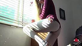 Blonde model fucked unnoticed!