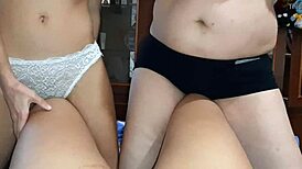 skinny and fat bitches rub their pussies on my legs, feeling so good