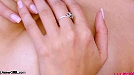 Alluring BRUNETTE BEAUTY Reveals Her SEXY BODY on Sofa