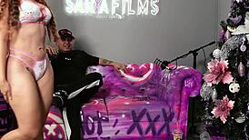 Colombian Model Aleja Buitrago Horny On Podcast