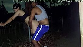 Night run turns into park sex with latina.