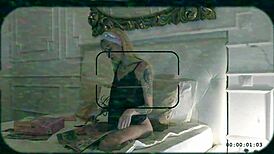 I'm jerking off to her cute ass in thong for Valentine's, feeling so excited