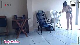 Hot Waitress Works At Bar With Big Ass