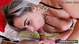 Brazilian Mother-In-Law Licks Monster Cock in POV Taboo