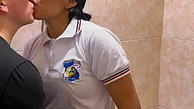 Hot Mexican Teen Students Caught Having Sex in School Bathroom