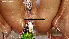 eat my dessert with dirty anal gaping and toy insertion