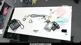 Security Guard Fucks The Shoplifter Teen 18+S In Front Of Their Daddy - Fuckthief