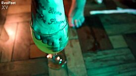 Sexy Fetish Ballerina With Barefoot Licks