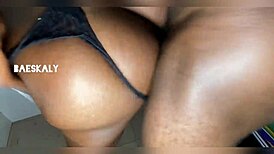 He Went Crazy Riding My Back with Big Black Cock