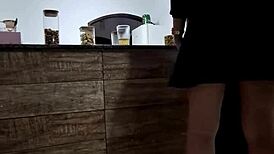 Cheating on hubby at the bar with a stranger's anal fun 😏