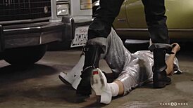 Hardwerk Gang Car Bang with Missionary Fucking and Double Penetration