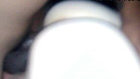 Amateur bent over in pov doggystyle interracial bbc fucking with creampie