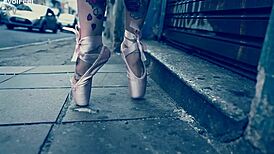 Sexy Fetish Ballerina With Barefoot Licks