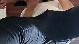 Cheating on hubby at the bar with a stranger's anal fun 😏