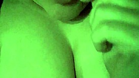 Sucking A Lollipop While Playing With Tits