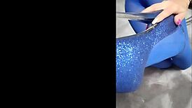 Wow, this milf has a perfect body in pantyhose and eight-inch heels.