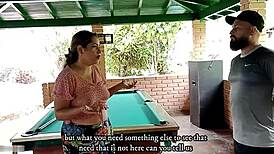 latina tenant satisfies her renter with a quick hot session