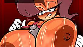 tiara gives a tittyfuck with her big tits