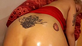 First anal casting for skinny milf with cum inside