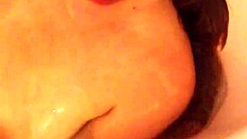 Submissive Slut Drinks Piss in Shower