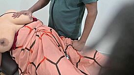 I, the Indian doctor, check the lady patient in clinic, oops.