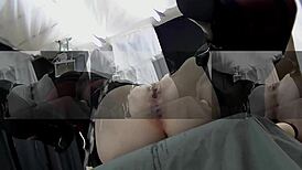 french amateur undergoes bdsm gyno exam with speculum