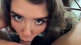 Hot Canadian Blonde Eden Ivy Gags On Big Cock