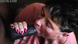 DripDrop Granny T Loves Sucking On Big Black Cock In Interracial Fun