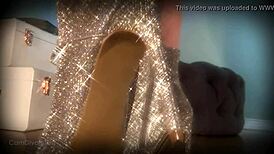 Mesmerize Your Slave With Sparkle Boots For Intense Ass Worship