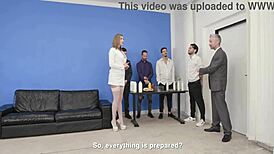 Horny Food Critic Julia North Degraded in 5on1 DAP DP Buttrose Pee Drink Shower Squirt Creampie