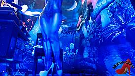 Spiderbabe in a sexy Halloween costume