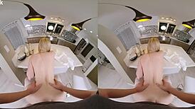 Vrconk Blonde Slut Cheats On Husband With Milkman In Vr Porn!