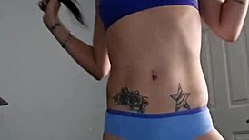 beautiful petite 18-year-old emy angel looks sexy in this scene