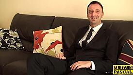 Chubby British Sub Squirts During Rough Domination