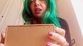 The sexy giantess really is very hungry for you