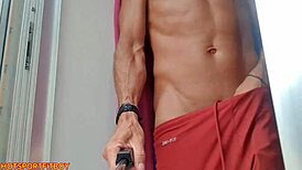 Cum in fleshlight with neighbors watching!